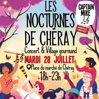 Nocturnes de Cheray: foodtrucks et concert