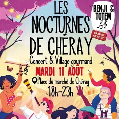 Nocturnes de Cheray: foodtrucks et concert