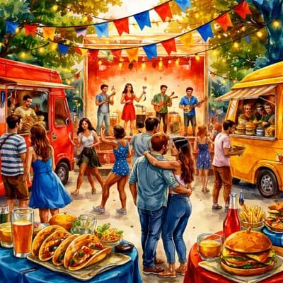 Concert et food trucks