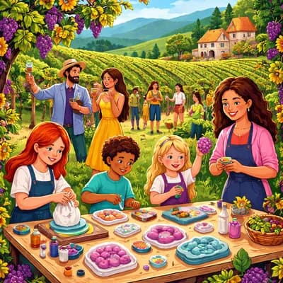 Visite Vignoble avec Atelier Jesmonite Enfants 🎨🍇