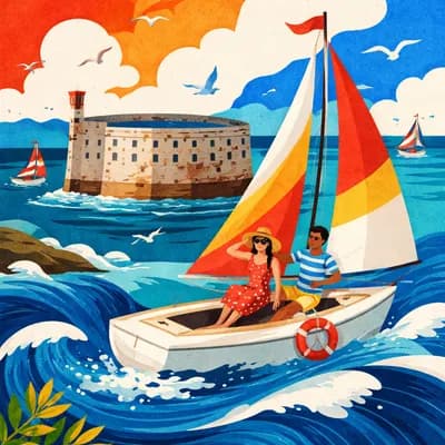 Balade en voilier autour du Fort Boyard