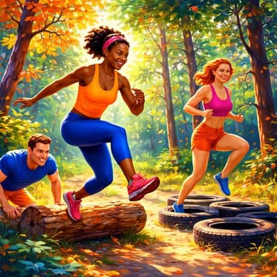 Course & renforcement, en forêt