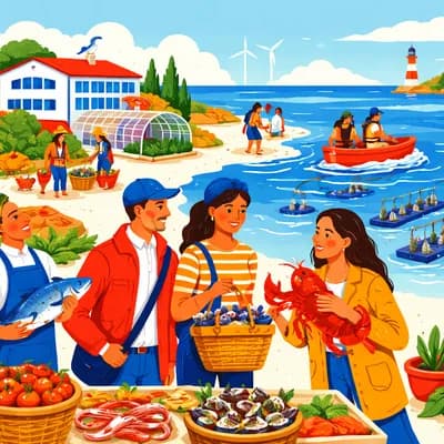 Visite de l'exploitation du lycée de la mer