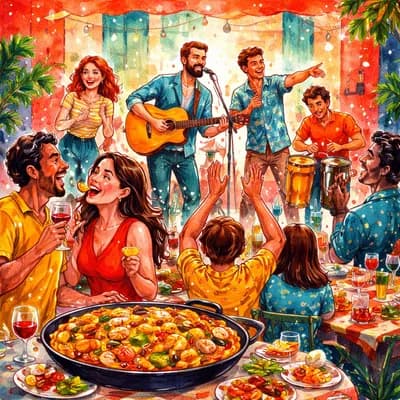 concert blind test bistrot les copains d abord..soirée paella party