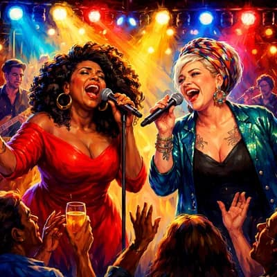 Femmes du Blues — Marie Sarah & Kaz Hawkins à La Salicorne
