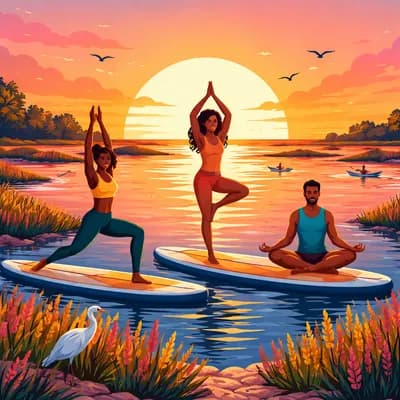 yoga paddle avec Salicorne à Sauzelle