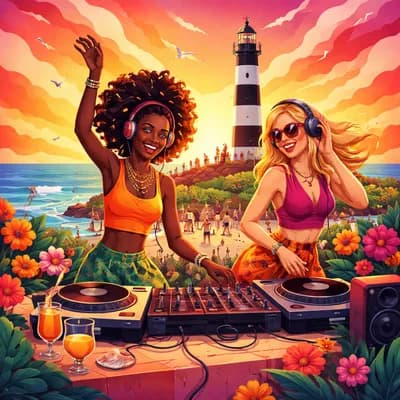 Djettes Benji & Totem de retour au phare de Chassiron !