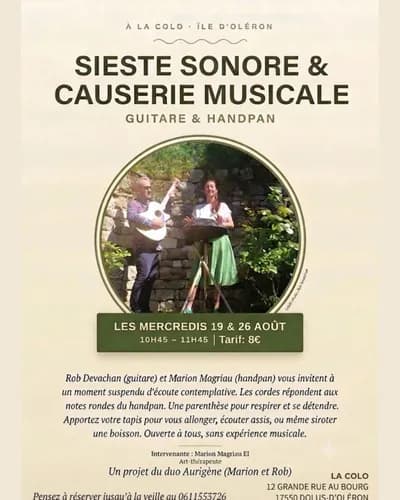 Sieste sonore et Causerie musicale à la Colo&co