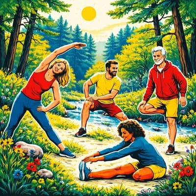 Étirements & mobilité, en forêt