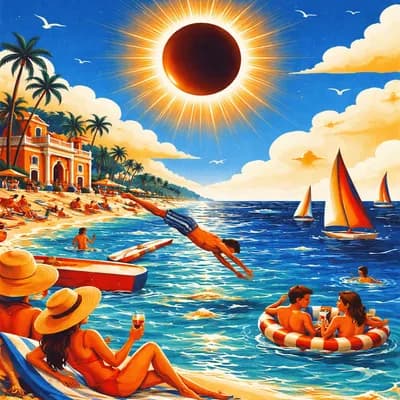 Eclispe solaire au royal océan
