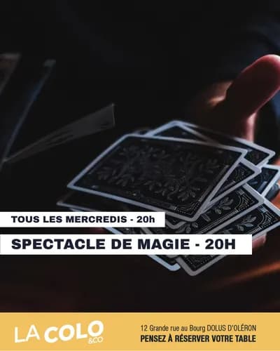 Spectacle de magie à La Colo&co