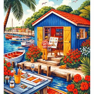 Et alors...cabane d'artiste, le château d'oleron