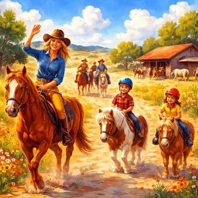 Ranch des Huttes – Balades à cheval et poney 🐴