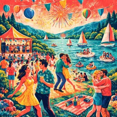 Fête du lac d'Enlias - Année 80