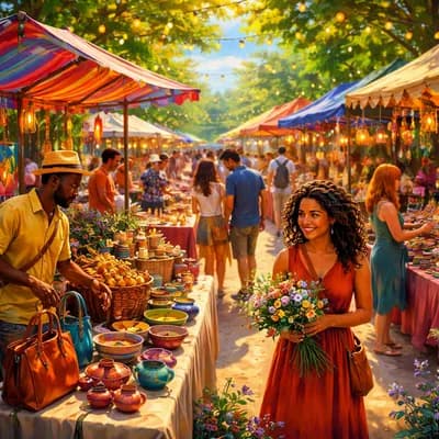 Marché artisanal