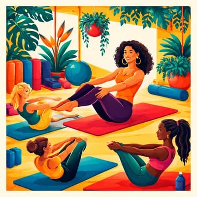 Pilates en salle avec Stéphanie de Yoga des îles