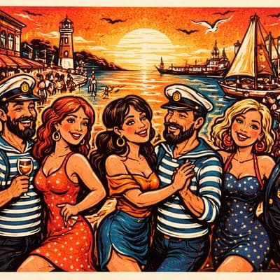 Visite guidée : marins et filles du port