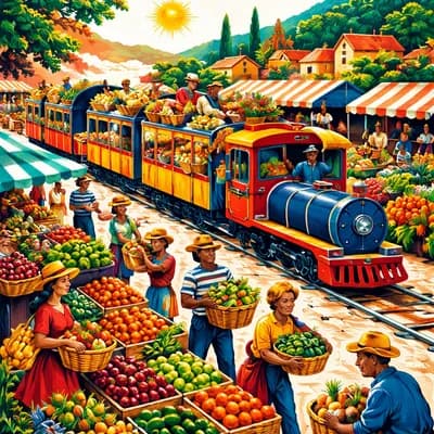 Train du marché