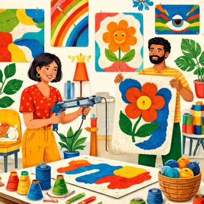 Atelier créatif - Tufting avec La Plage Secrete