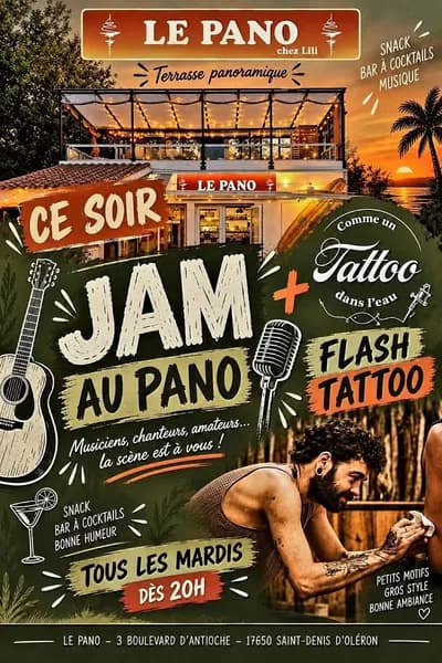 Jam session au Pano đ et Flash tatto