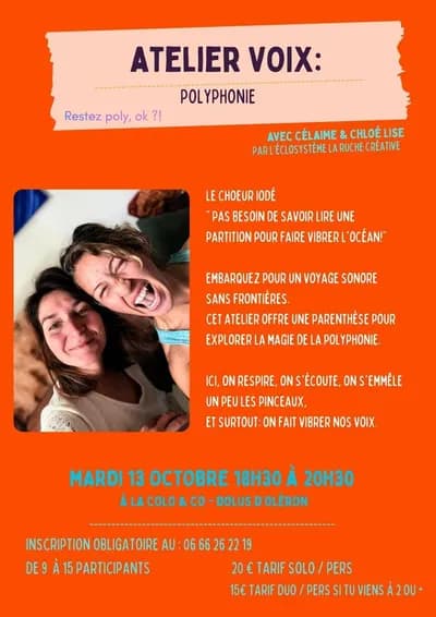 Atelier Voix : Polyphonie à la Colo&co