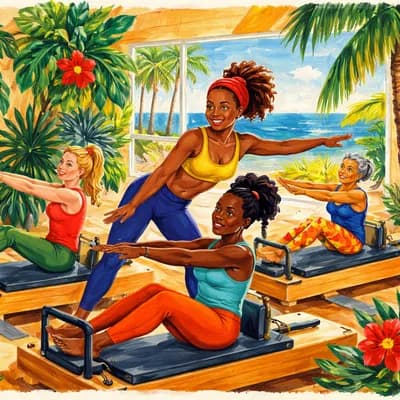 Gym Pilates à La Marie Galante avec Stéphanie