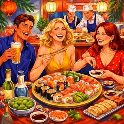 Soirée Sushis avec Frenshi Sushis à La Minute Blonde Saujon