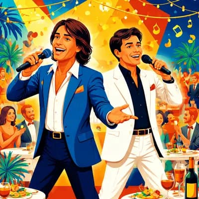 Dîner concert animé par Franck Lorenzo : Michel Delpech et Hervé Vilard