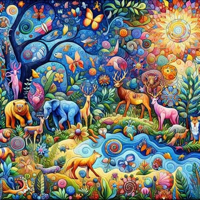 Fresque de la biodiversité par Terre d'éveils