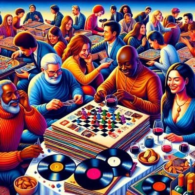 Soirée jeux de sociétés et vinyles