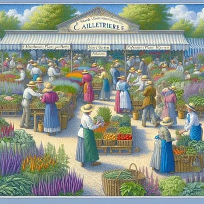 marché de producteurs et cueilleurs professionnels de plantes médicinales, aromatiques et algues organisé par le jardin partagé de la Cailletiére