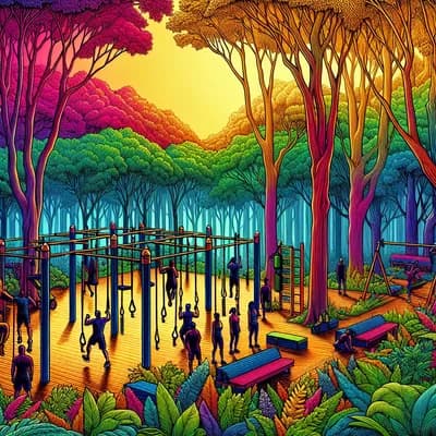 Circuit Training, en forêt