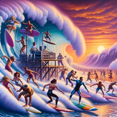 🏄♂️🌊 🔥 soirée Surf mécanique et Dj🔥🏄♀️🌊