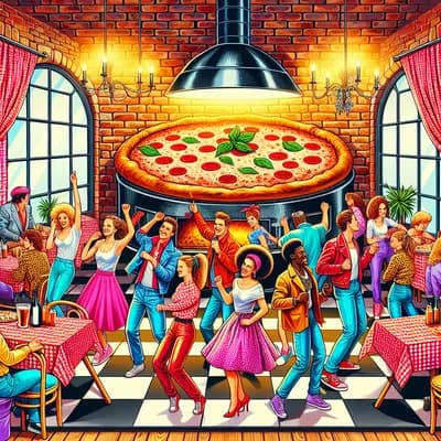 soirée dansante années 80 à la pizzeria la casa giorgiani