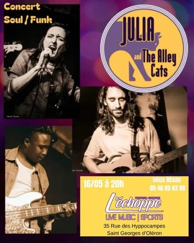 Concert live : Julia and The Alley Cats