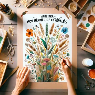 Atelier 7-12 ans mon herbier de céréales