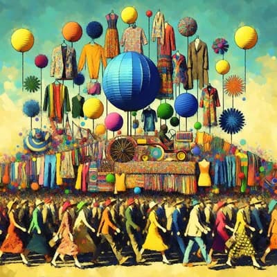 Défilé de fripes et créations