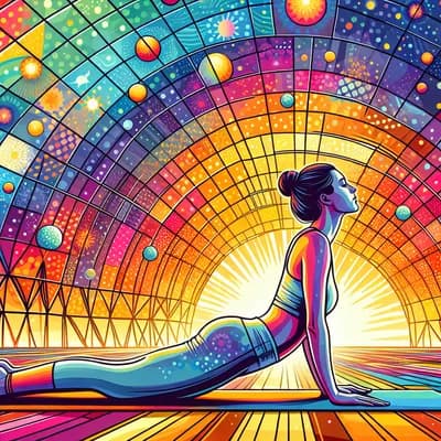 Vinyasa yoga au dôme 🧘🏼♀️🌈