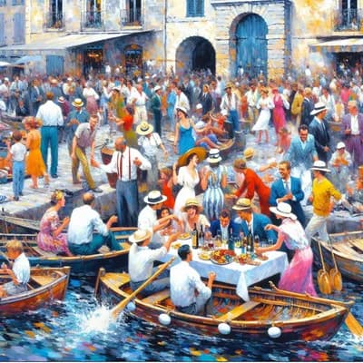 Apéro-barque au Port des Salines