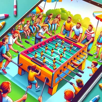 Petit tournois de babyfoot à la colo & co