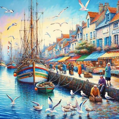 Visite du port de la Cotinière