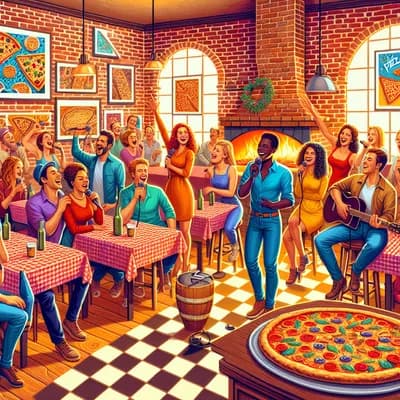 karaoke à la pizzeria la casa giorgiani l