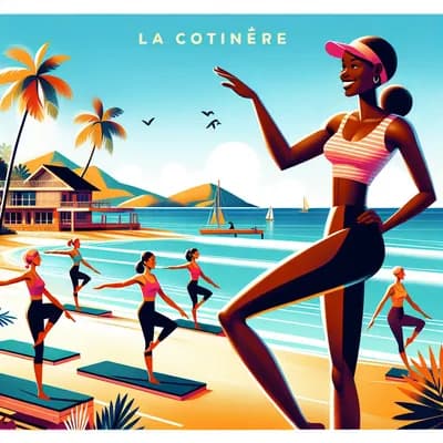 Pilates à la plage de La Cotinière avec Elodie