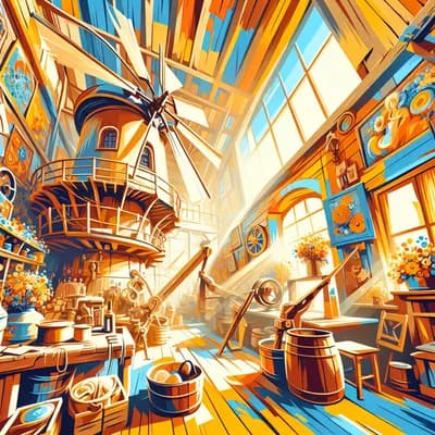 Visite de l'intérieur du Moulin de La Brée