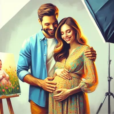 Séance photo portrait / grossesse / couple