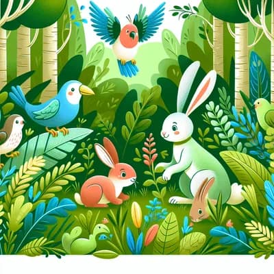 Familles sauvages en forĂȘt đż