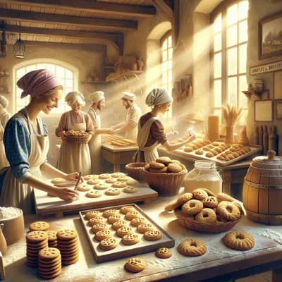 Atelier biscuits au Moulin de La Brée