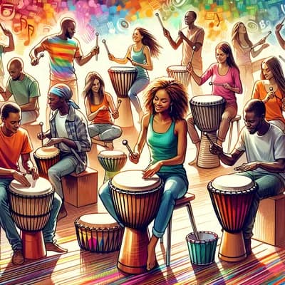 Cours de percussions africaines