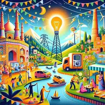 Atelier fresque de l’accès à l’électricité- week-end regards d’ailleurs