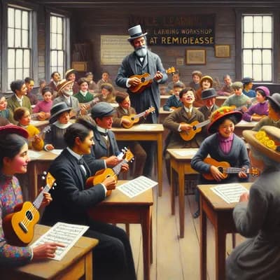 Atelier d'initiation au ukulélé à la rémigeasse avec jean-bat